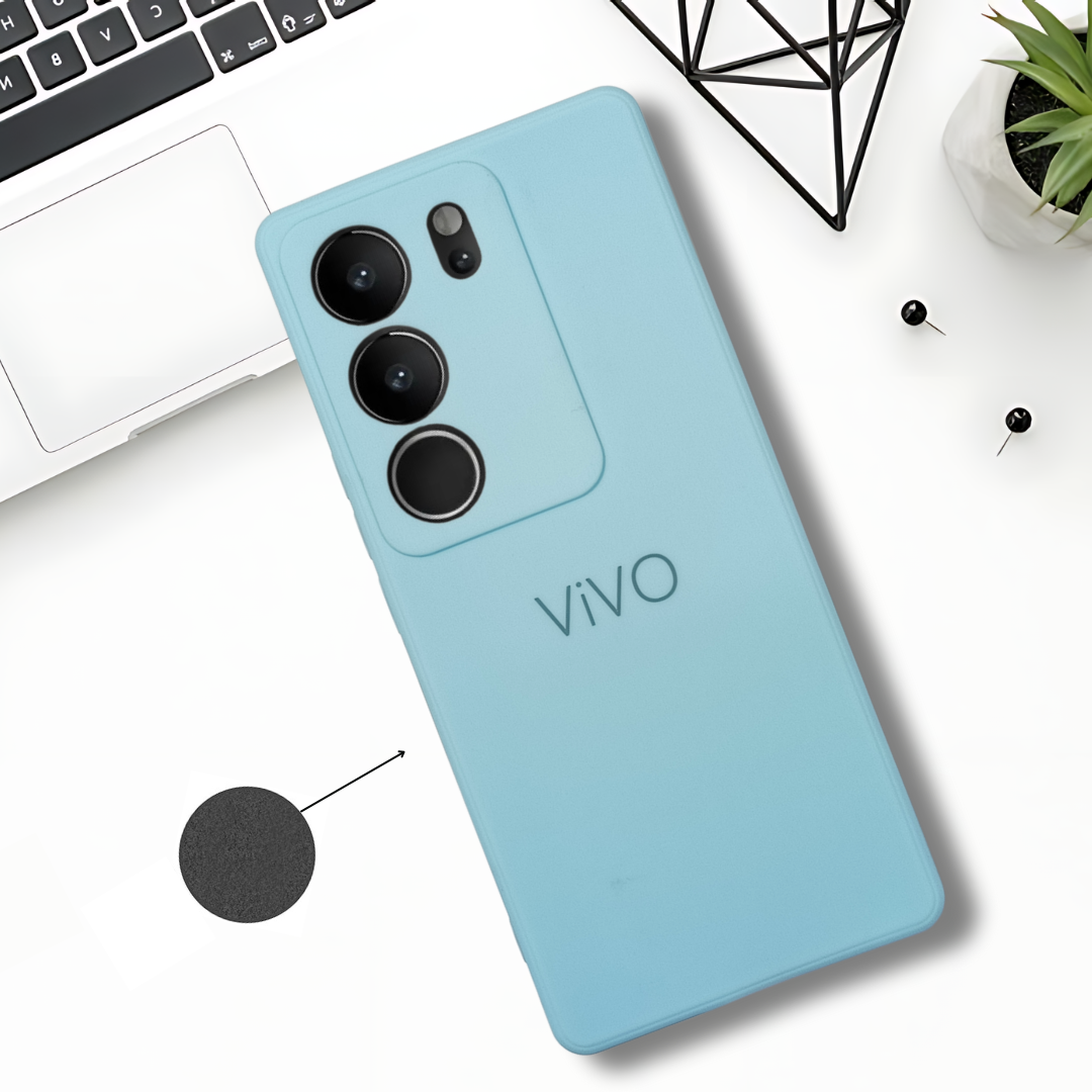 Light Blue Candy Silicone Case for Vivo V29 Pro 5g