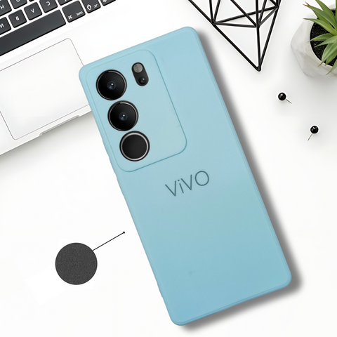 Light Blue Candy Silicone Case for Vivo V27 Pro