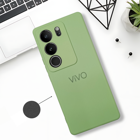 Light Green Candy Silicone Case for Vivo V27 Pro