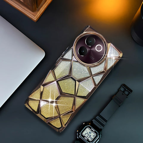Dazzle Gold Silicone case for Vivo V30E