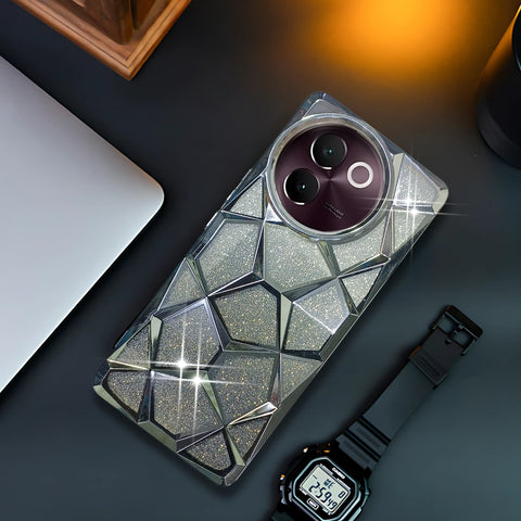 Dazzle Silver Silicone case for Vivo V30E
