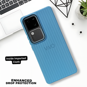 Sky Blue SleekLine Silicone Case for Vivo V30 Pro