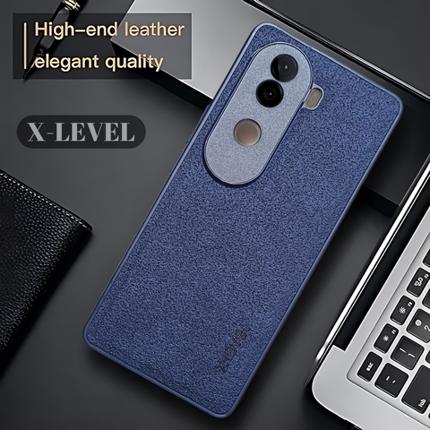X-LEVEL Blue Leather Case for Vivo V40E
