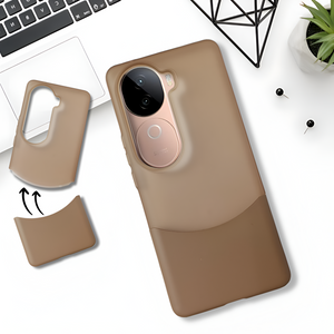 Brown Detach Matte Case for Vivo V40E