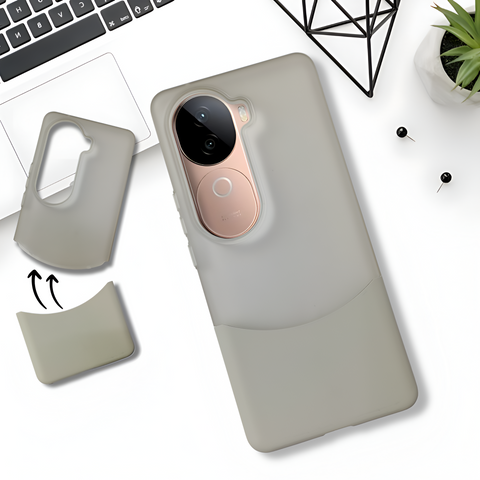 Grey Detach Matte Case for Vivo V40E