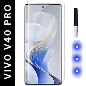 Premium UV Tempered Glass Screen Protector For Vivo V40 Pro