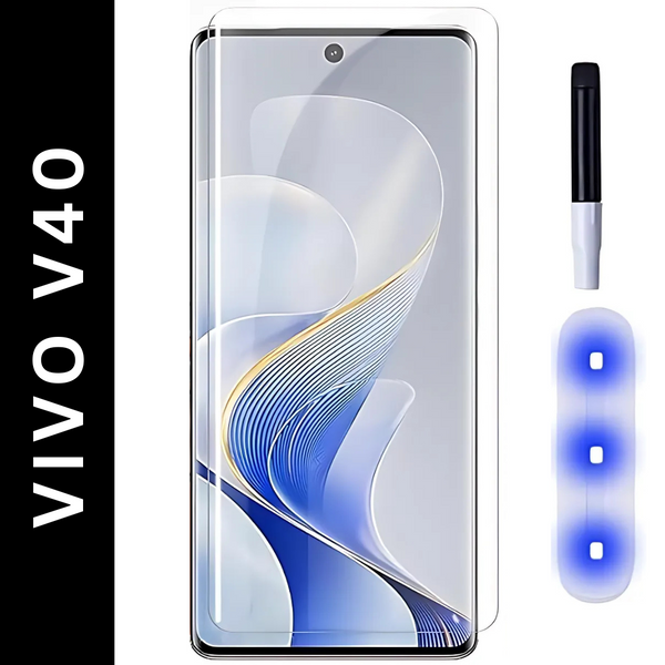 Premium UV Tempered Glass Screen Protector For Vivo V40