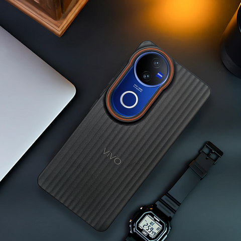 Black SleekLine Silicone Case for Vivo V50