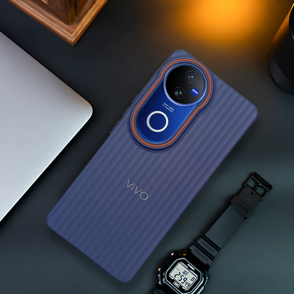 Dark Blue SleekLine Silicone Case for Vivo V50