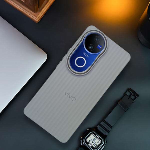 Grey SleekLine Silicone Case for Vivo V50