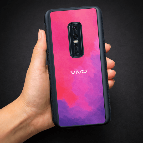 Magenta oil Paint (MB) Silicone Case for Vivo V17 Pro