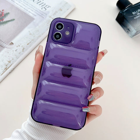 Purple Puffon silicone case for Apple iPhone 11