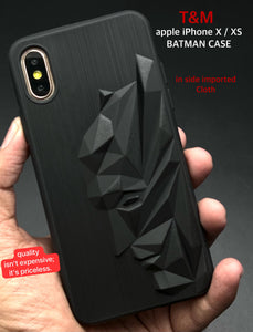 Superhero Engraved logo silicon Case for Apple Iphone X/xs