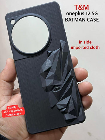 Superhero Engraved logo silicon Case for Oneplus 12