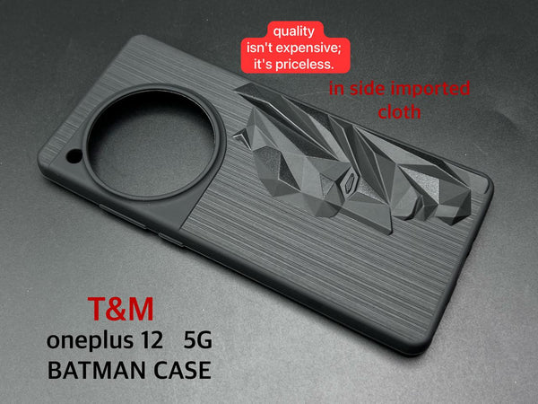 Superhero Engraved logo silicon Case for Oneplus 12