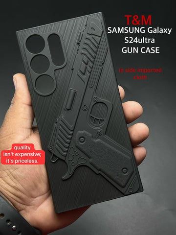 Gun Design Silicone case for Samung S24 Ultra