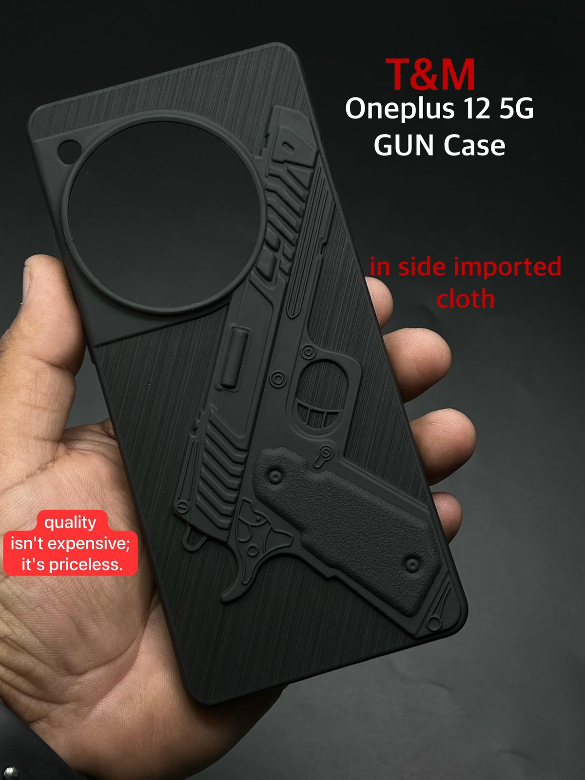 Gun Design Silicone case for Oneplus 12