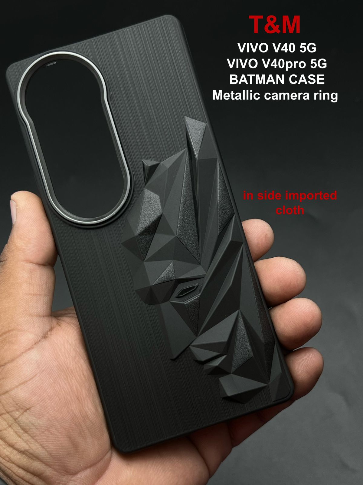 Superhero Engraved logo silicon Case for Vivo V40 Pro