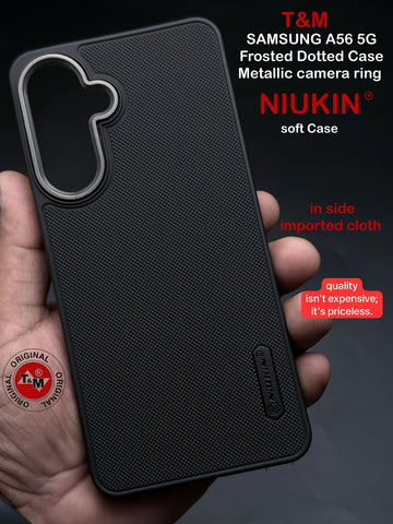 Black Niukin Silicone Case for Samsung A56