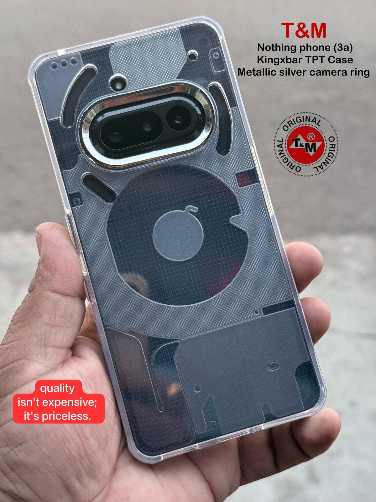 Kings Bar silicon Case for Nothing Phone 3A