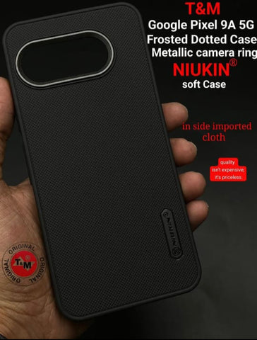 Black Niukin Silicone Case for Google Pixel 9a