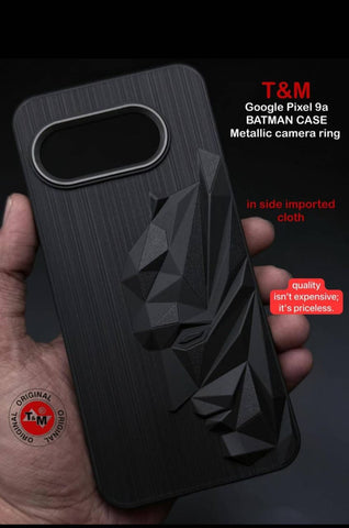Superhero Engraved logo silicon Case for Google Pixel 9a