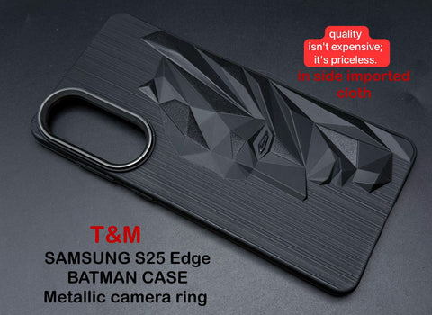 Superhero Engraved logo silicon Case for Samsung S25 Edge