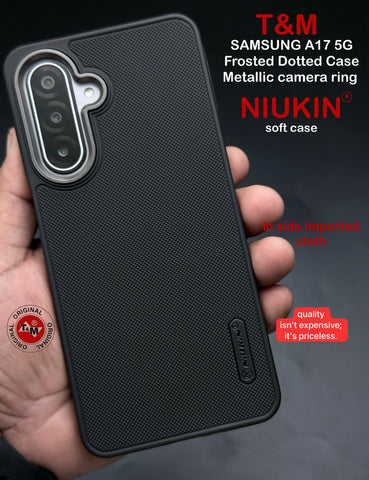 Black Niukin Silicone Case for Samsung A17