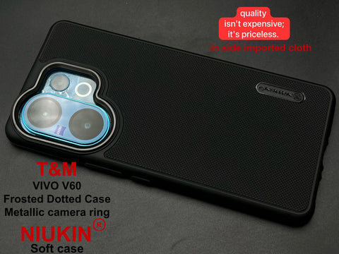 Black Niukin Silicone Case for Vivo V60