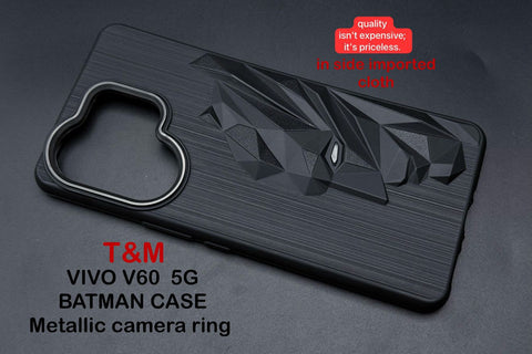 Superhero Engraved logo silicon Case for Vivo V60