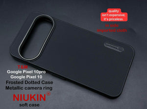 Black Niukin Silicone Case for Google Pixel 10 Pro