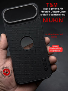 Black Niukin Logo Cut Silicone Case for Apple iphone Air