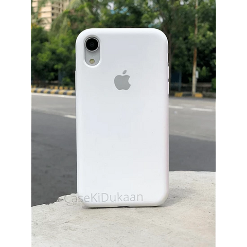 White Original Silicone case for Apple iPhone XR