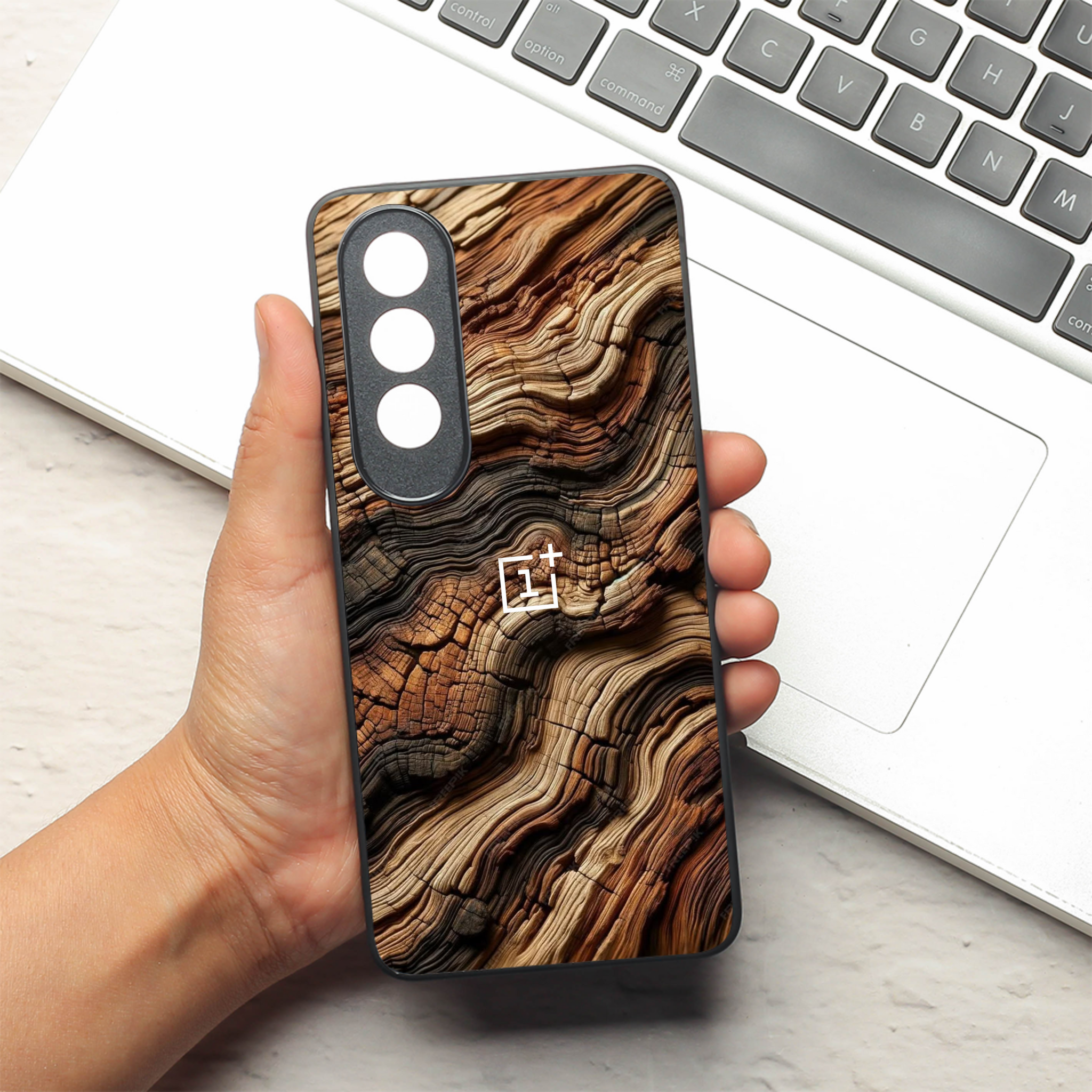 Wood Waves metal back case for OnePlus Nord CE 4