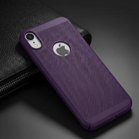 BREATHING Deep Purple Silicone Case for Apple Iphone XR