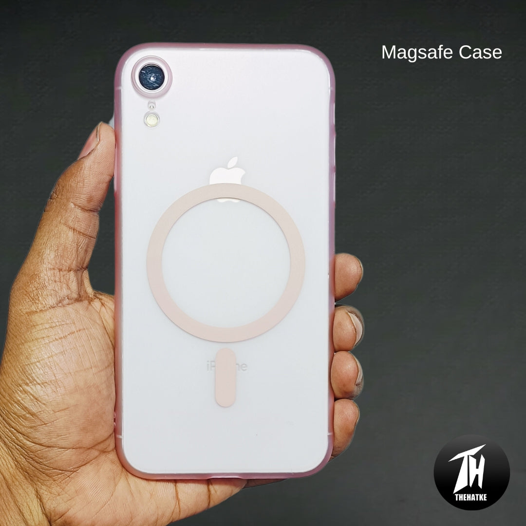 Pink Paper Matte Magsafe Case for Apple Iphone XR