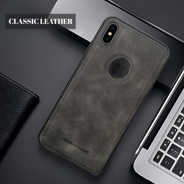 Black Classic Leather Case for Apple Iphone XS MAX