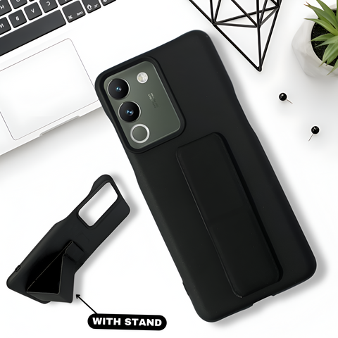 FlexiStand Black Silicone case for Vivo Y200