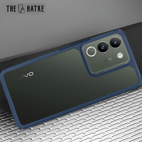 Pureview Dark Blue Hybrid Shockproof Silicone Case for Vivo Y200