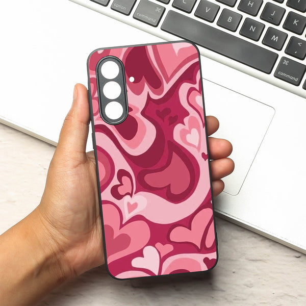 Valentine Wave metal back case for Samsung A55