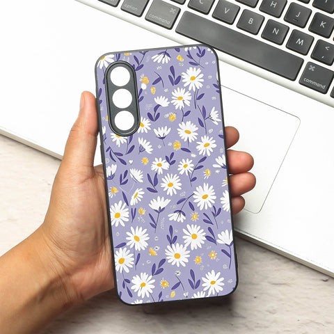 Lavender Daisies metal back case for Samsung A55