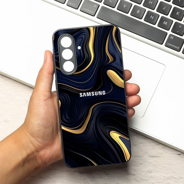 Noir Gold metal back case for Samsung A55