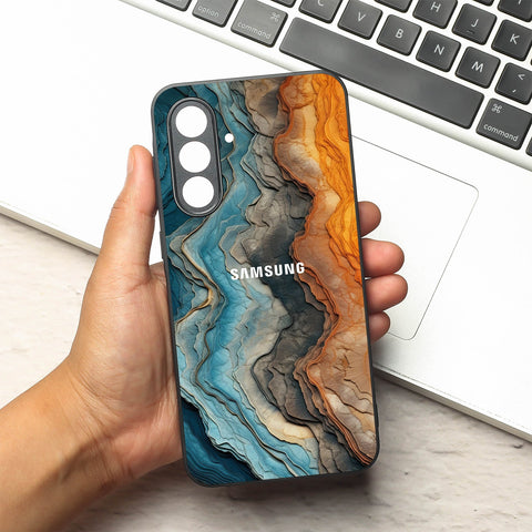Layered Marble metal back case for Samsung A55
