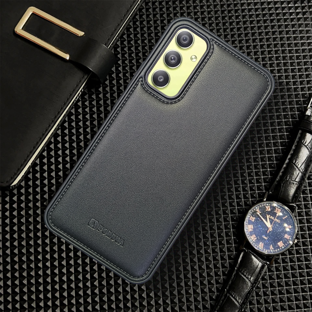 Prime Leather Black Leather Case for Samsung A34