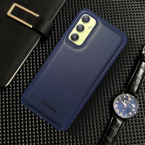 Prime Leather Dark Blue Leather Case for Samsung A34
