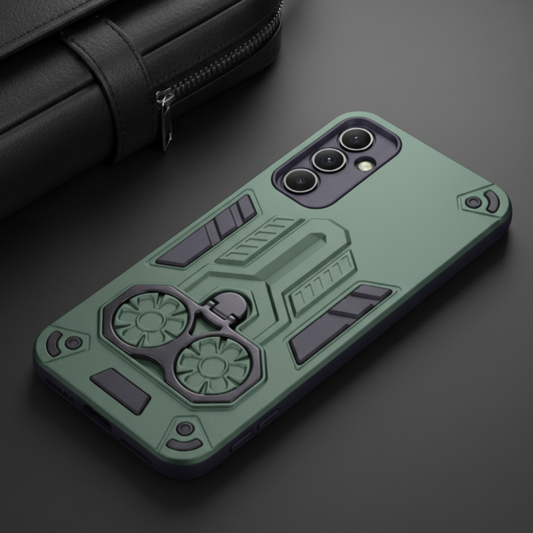 Green Cycle Armor Silicone Case for Samsung A34