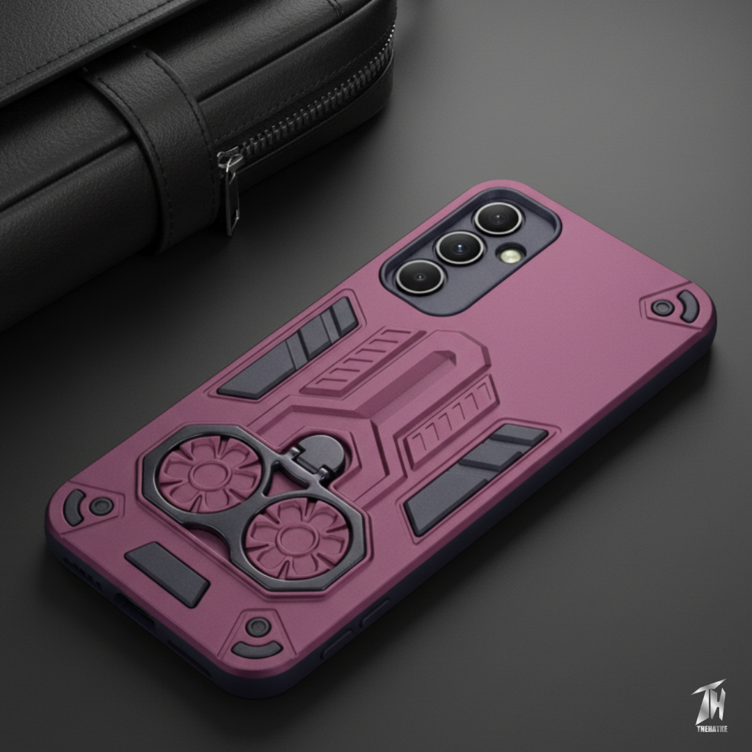 Mehroon Cycle Armor Silicone Case for Samsung A34