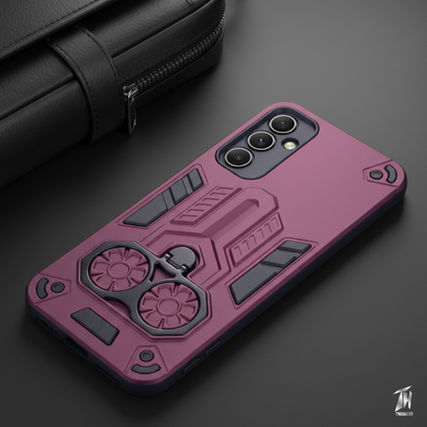 Mehroon Cycle Armor Silicone Case for Samsung A34