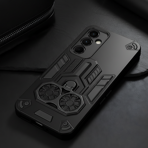Black Cycle Armor Silicone Case for Samsung A35