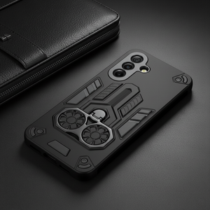 Black Cycle Armor Silicone Case for Samsung A36